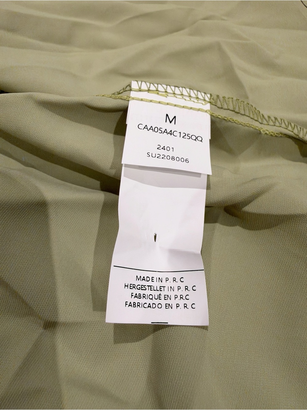 Cupshe Pistachio Tiered Ruffle Wrap Mini Dress - Picture 10 of 12